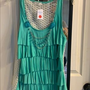 Top with necklace not included